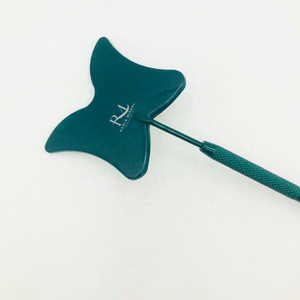 Miroir professionnel pour extensions de cils vert foncé, miroir d'inspection des cils, outil de beauté en gros, forme papillon en acier inoxydable - Product Image 4