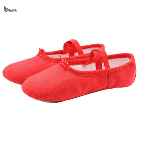 Chaussons de danse en toile personnalisables toutes couleurs, à semelle fendue, légers, souples et respirants, pour la performance, commande en gros - Product Image 5