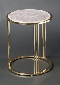 Mesas Nido de Alta Calidad con Cubierta de Vidrio y Base de Metal Dorado para Sala de Estar, Salón, Oficina, Mesa de Centro - Product Image 3