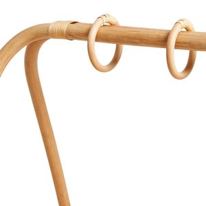 Structure de jeu pour bébé en rotin naturel durable avec détails de finition classiques pour le jeu au sol des nouveau-nés et l'amélioration des capacités motrices - Product Image 3