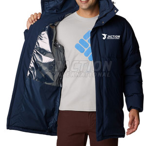 Nouvelles parkas imperméables à fermeture éclair intégrale pour hommes, coupe ajustée, marque privée - Product Image 5