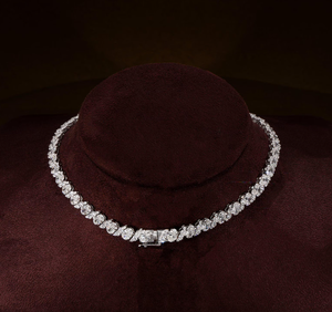 Collar de Plata 925 con Diamante Cultivado en Laboratorio EMIRA, Corte Ovalado, Certificado IGI, Joyería Romántica para Mujer, Regalo de Aniversario - Product Image 4