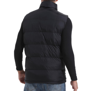 GENERSA SPORTS Chaleco Acolchado de Invierno para Hombre, Cuello Alto, Color Marrón Sólido, Cierre de Cremallera, Resistente al Viento, Ropa Exterior Informal, Ecológico 100% - Product Image 2
