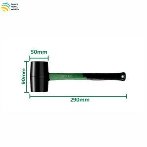 Maillet en caoutchouc de haute qualité de 12 oz avec manche en fibre de verre pour l'installation de carreaux de céramique, l'assemblage et la réparation de meubles - Product Image 4