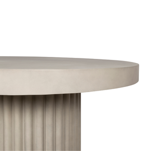 Table à manger ronde de luxe en GFRC, design personnalisé, fabriquée au Vietnam, pour projets d'aménagement intérieur de centres commerciaux et d'entrées - Product Image 5