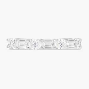 Lab Grown Diamond Wedding Band Minimalist <b>Stacking</b> Matching <b>Rings</b> Custom 14K 18K Solid Gold East West Emerald Oval Cut Wholesale - Product Image 3