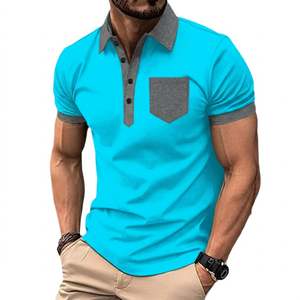 Camisa de Manga Corta para Hombre, Diseño de Parches, Tejido Transpirable Informal, Marca ROLEIN - Product Image 2