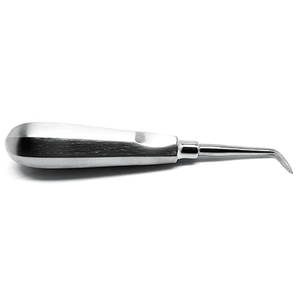 Elevador Dental de Acero Manual de Alta Calidad, Recto y Curvo, para Extracción de Raíces Dentales, Equipo de Laboratorio Dental de Grip Surgical - Product Image 2