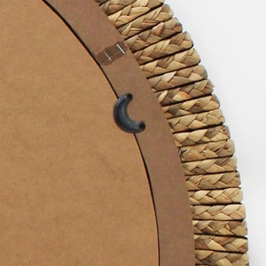 Round Rattan Wall <b>Mirror</b> Natural Handwoven Frame For Living Room Bedroom Decor Stylish Boho And Home Accent Piece From India - Product Image 5