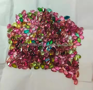 Cabujón de turmalina múltiple Natural, venta de piedras preciosas gruesas, piedras preciosas de alta calidad, piedra suelta, joyería hecha a mano - Product Image 2