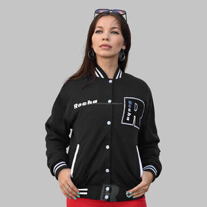 Chaqueta de hombre con logotipo bordado de marca personalizada, chaquetas universitarias de forro polar de algodón, chaquetas universitarias de último estilo de Pakistán - Product Image 1