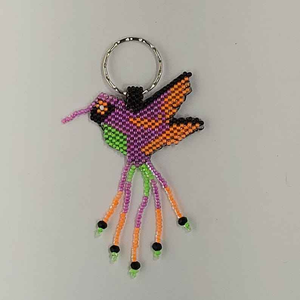 Hummingbird <b>Key</b> Chain <b>Key</b> <b>Ring</b> Charms for <b>Bag</b> Accessories Multicolor <b>Key</b> Accessories Handmade - Product Image 6