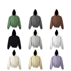 Sweat-shirt uni |   Sweat à capuche en coton uni pour homme, respirant, personnalisable avec logo, style vintage, vente en gros - Product Image 5