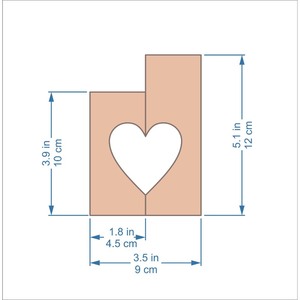 ที่วางเทียนรูปหัวใจไม้สำหรับตกแต่งบ้านวันวาเลนไทน์ใช้วัสดุที่ทนทาน - Product Image 2