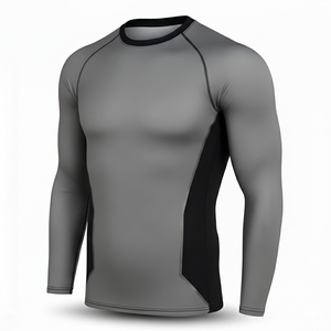 Camiseta Deportiva Ecológica 100% Algodón para Hombre, Compresión Elástica, Transpirable, Secado Rápido, UPF50, Antibacteriana, para Gimnasio - Product Image 4