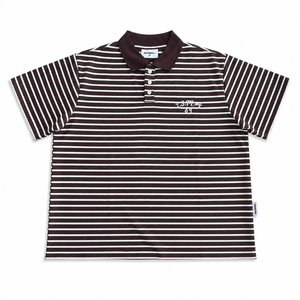 Camisa de Hombre de Manga Corta con Rayas de Felpa, Estilo Casual, Algodón Ecológico, Cuello Blanco, Estilo Preppy Vintage, Logotipo Personalizado, Venta al Por Mayor - Product Image 1