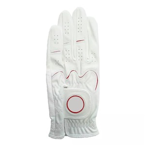 Guantes de Golf de Piel Sintética Blanca para Mano Derecha, Antideslizantes, Transpirables, para Hombre, Deportes al Aire Libre, con Cierre de Gancho y Bucle - Product Image 4
