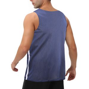 Gilet sans manches isolant en maille bleue pour homme, respirant, léger, séchage rapide, évacuation de l'humidité, toutes saisons, extérieur - Product Image 2
