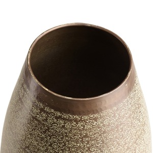 Jarrón de Mesa Bloom Ready con Acabado Dorado Tradicional, Diseño de Pedestal Hecho a Mano, 34 cm de Altura - Product Image 4