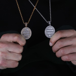 Most Selling 925 Sterling Silver Moissanite Diamond Pendant Hip Hop Style Fashion Jewelry Pendant for Men and Women - Product Image 2