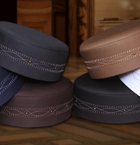 Kufi OEM Vente en gros Meilleures ventes Bonnet de prière islamique Coiffe musulmane traditionnelle Tendance turque Coton de haute qualité Dentelle et maille - Product Image 5