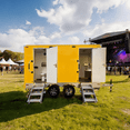 Remolque de Baño al Aire Libre con Baño Privado y Estación de Lavado de Manos, Remolque de Inodoro Móvil para Instalaciones Temporales - Product Image 2