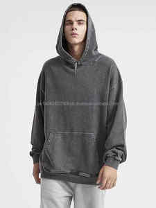 Sudadera con capucha de lavado ácido Vintage de algodón 100% de peso pesado de gran calidad para hombres Sudadera con capucha de gran tamaño bordada para técnicas de cuentas de invierno - Product Image 3