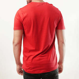 Camiseta Personalizada de Alta Calidad 100% Algodón para Hombre, Corte Holgado, Servicio OEM con Logotipo, Manga Corta, Cuello en V, Transpirable - Product Image 4