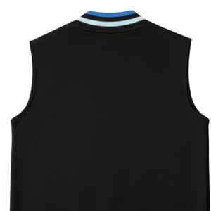 Chaleco Varsity para Mujer Jack and Jill con Parche de Chenilla, Botones a Presión, Sin Mangas, Informal, a la Moda, Prenda Exterior Femenina - Product Image 5