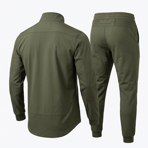 Conjunto Deportivo de Entrenamiento Unisex para Adultos al por Mayor, Bordado Personalizado, Ligero, de Secado Rápido, de Forro Polar Técnico, 2 Piezas, para Correr - Product Image 2