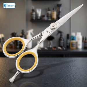 Ciseaux de coupe de cheveux de barbier de haute qualité (bord convexe/biseauté) fabricant professionnel de ciseaux de coiffure à lame tranchante - Product Image 4