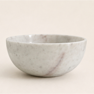 Bol décoratif en marbre blanc, centre de table en pierre naturelle pour salon et table basse, vente en gros, décoration minimaliste pour la maison, bol à fruits - Product Image 1