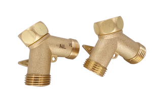 Séparateur de tuyau en forme de Y à deux voies en laiton personnalisable 80 PSI Vissé NPT BSPT Vanne à bille de jardin Arrêt Mâle OEM - Product Image 5