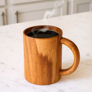 Wooden Beer Mug Modern Classic <b>Bar</b> <b>Accessory</b> Handmade Eco-Friendly Dishwasher Safe Reusable with Handle - Product Image 5