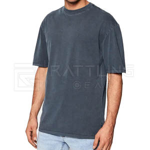 Camiseta elegante con hombros caídos para hombre 100% algodón mejor precio ropa de calle - Product Image 1