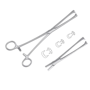 Pinzas Tenaculum Museux Premium de Acero Inoxidable, 2x2 Dientes, Instrumentos Médicos Quirúrgicos de Ginecología y Obstetricia, Marca CE ISO, 24 cm - Product Image 6