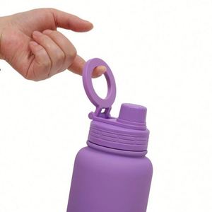 Bouteille en acier inoxydable 304 de 1 L avec logo personnalisé, grande capacité, pour le sport en plein air, avec support magnétique pour téléphone - Product Image 2