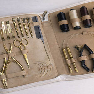 Professional Hair Extension Tool Kit <b>Set</b> with <b>Pliers</b> Loop Needle Clips & Sectioning Tools Salon Hair Extension Installation Kit - Product Image 5