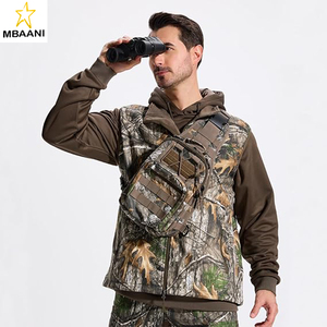 <b>Mens</b> Camo Hunting Vest Water-Resistant Sleeveless <b>Jacket</b> with Pockets for Outdoor Fishing Hiking - Product Image 2