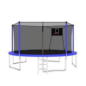 14FT Sports Fitness <b>Trampoline</b> with Enclosure <b>Net</b> Recreational <b>Trampolines</b> for Outdoor & Indoor Use - Product Image 1