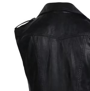 Nueva colección Popular diseños chaleco Otoño Invierno Chaleco de cuero suave y cálido al aire libre con bordado personalizado chaqueta de mujer de talla grande - Product Image 4