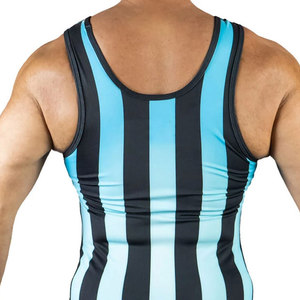 AMAZING INDUSTRIES Men's Wrestling Singlets Spandex/Polyester 260g Durable Quick Dry Breathable Light Weight Regular Fit OEM - Product Image 6