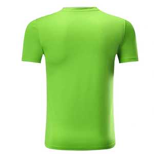 Camiseta de Fútbol Verde con Cuello en V para Hombre, Manga Corta, Absorbe la Humedad, Uniforme Deportivo, Diseño Sublimado en Degradado, Ropa Deportiva de Verano - Product Image 3