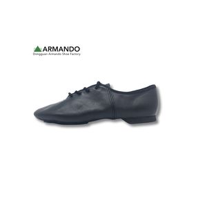 Zapatos de baile de jazz de cuero con cordones Oxford para presentaciones y práctica, color negro y marrón - Adulto - Product Image 5