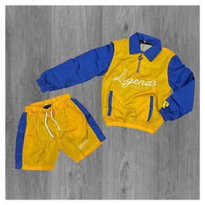 Conjunto de Chaqueta Cortavientos Personalizada de Alta Calidad para Hombre, Sudadera con Botones Laterales y Pantalones Cortos, Chaqueta Cortavientos de Nailon con Cremallera, Sudaderas con Capucha y Pantalones Cortos - Product Image 6