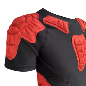 <b>Men</b> American Football Custom Logo Breathable Lightweight <b>Compression</b> <b>Shirts</b> Padded Base Layer Moisture Wicking Jersey - Product Image 6