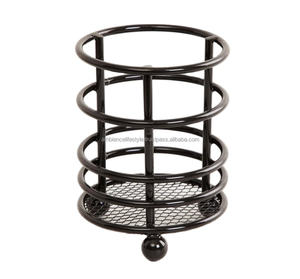 Ambiance Lifestyle Porte-ustensiles rond en métal de haute qualité Design élégant pour la maison Hôtel Bar & Restaurant Outils de cuisine - Product Image 4