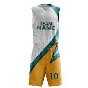 Conception personnalisée d'uniformes de basketball, créez votre propre logo, ensemble imprimé par sublimation numérique, maillot de basketball réversible pour adultes et jeunes - Product Image 3