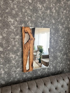 Espejo de Pared de Madera Blanca Envejecida, Espejo de Pared de Madera Vintage para Decoración Shabby Chic, Espejo Colgante al por Mayor - Product Image 5