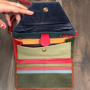 Nouveau personnaliser recycler cuir tri-fold fermeture à pression longue sac à main femmes multi-cartes organisateur couleur bonbon pochette sac à main pour femmes - Product Image 6